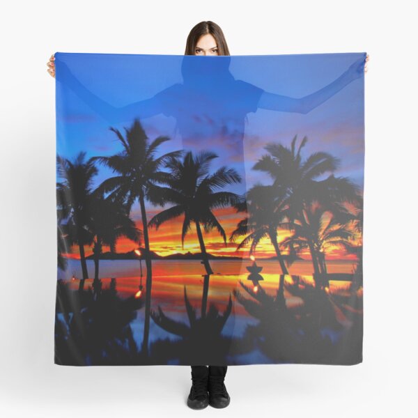 Item preview, Hawaii sunset, aloha, Hawaiian, tropical, topical sunset, Hawaii sky, Hawaiian colors, men, teens, office, relax, art designed and sold by happiness1000.