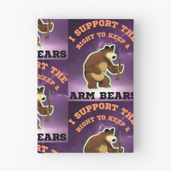 Item preview, Funny I Support The Right To Arm Bears Gun Puns designed and sold by WoodburyLake.