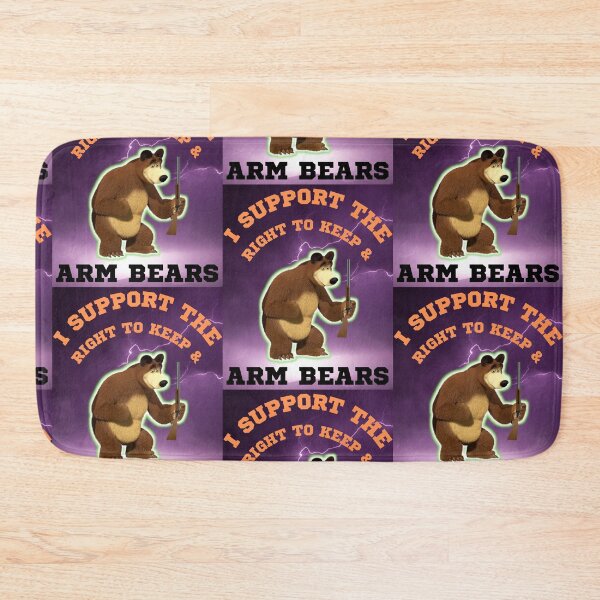 Item preview, Funny I Support The Right To Arm Bears Gun Puns designed and sold by WoodburyLake.