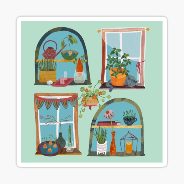 Windowsill Gardens Sticker