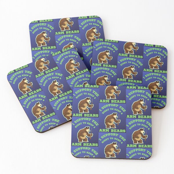 Item preview, Funny I Support The Right To Arm Bears Gun Puns designed and sold by WoodburyLake.