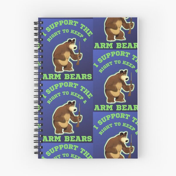 Item preview, Funny I Support The Right To Arm Bears Gun Puns designed and sold by WoodburyLake.