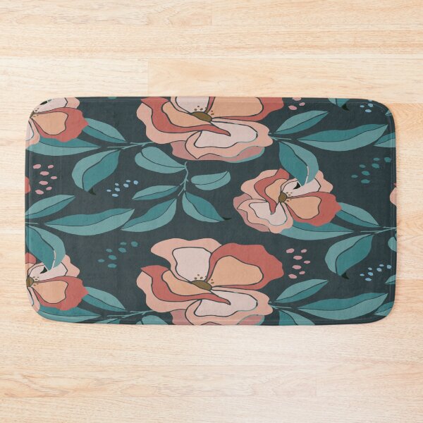 Item preview, FLORAL DARK BLUE PATTERN designed and sold by Lkarmosa.