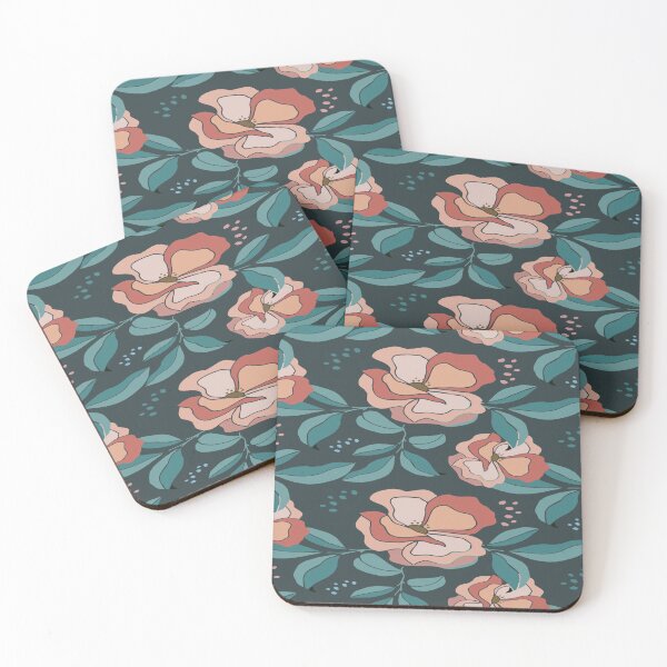 Item preview, FLORAL DARK BLUE PATTERN designed and sold by Lkarmosa.