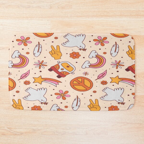 Item preview, PINK HIPPY PEACE DAY PATTERN DOODLES designed and sold by Lkarmosa.