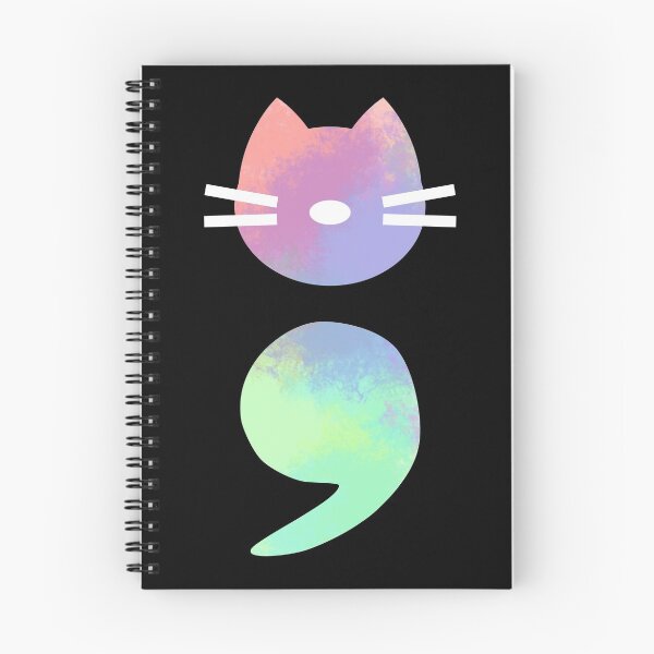 Item preview, Pastel Semicolon Cat designed and sold by SparkSnaps.