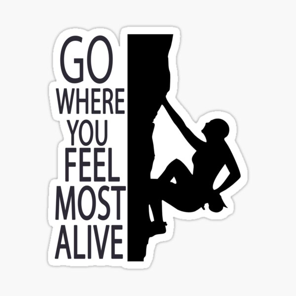 Go Where You Feel Most Alive Stickers for Sale