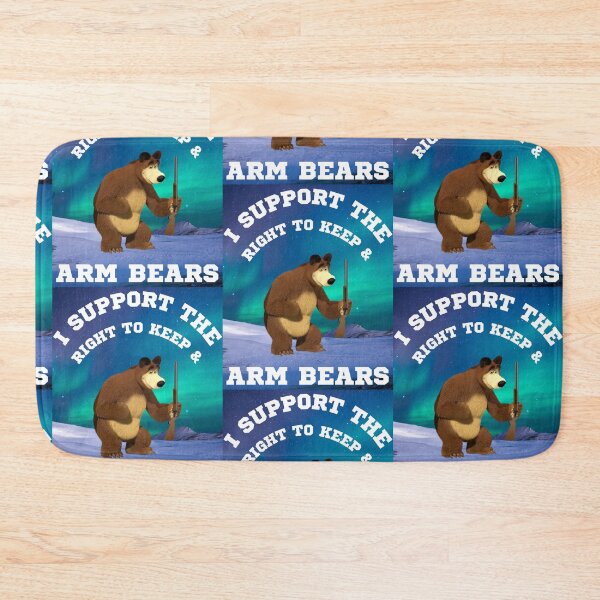 Item preview, Funny I Support The Right To Arm Bears Gun Puns designed and sold by WoodburyLake.
