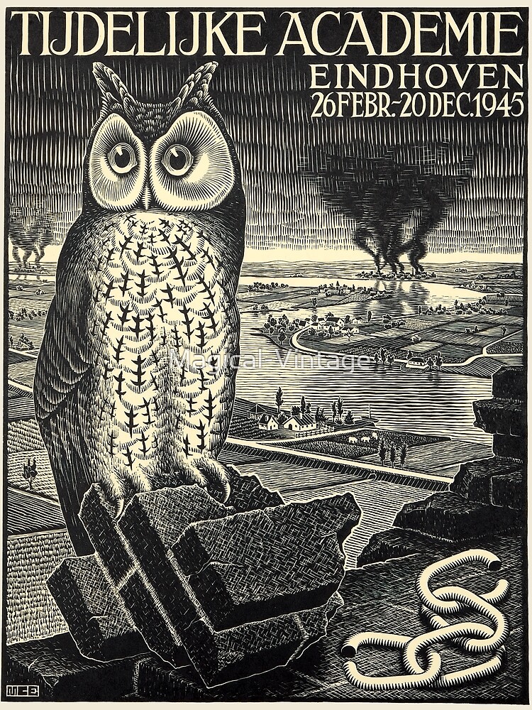 Disover M.C. Escher - Diploma Tijdelijke Academie Eindhoven , 1945 Premium Matte Vertical Poster