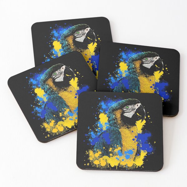 Item preview, Watercolor splash Macaw designed and sold by Soumita.
