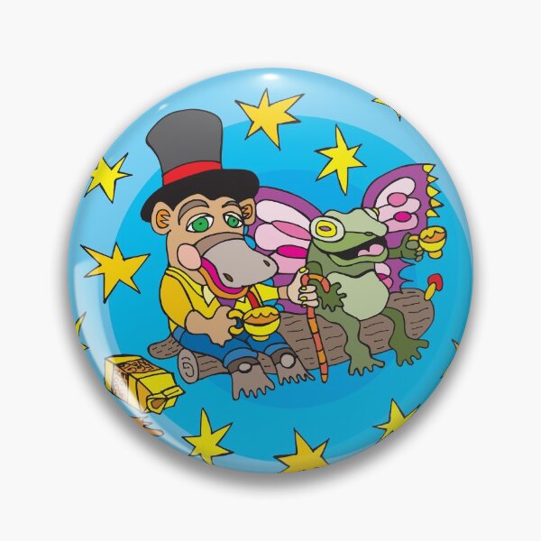Artikelvorschau, Nilpferd und Butterfrosch entworfen und verkauft von Jungle-Magicus.