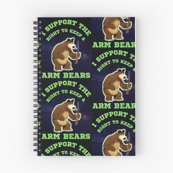 Item preview, Funny I Support The Right To Arm Bears Gun Puns designed and sold by WoodburyLake.