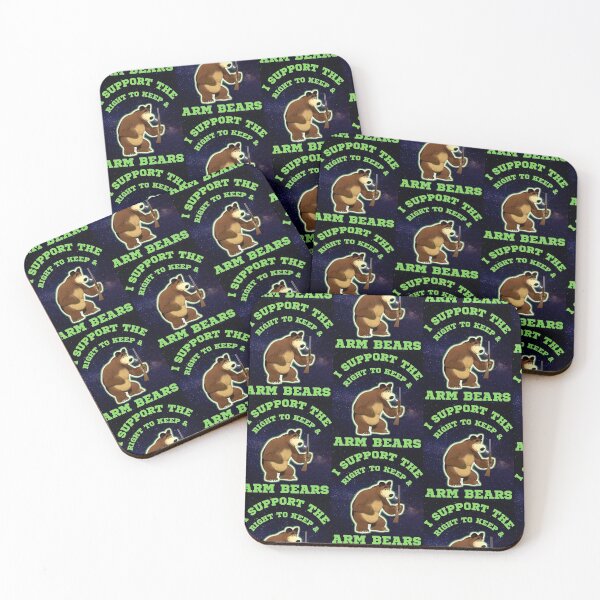 Item preview, Funny I Support The Right To Arm Bears Gun Puns designed and sold by WoodburyLake.