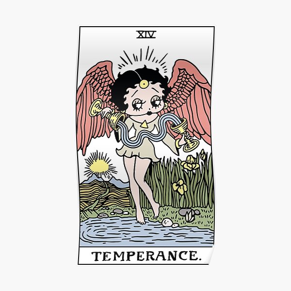 Betty Boop Tarots: Temperance Poster