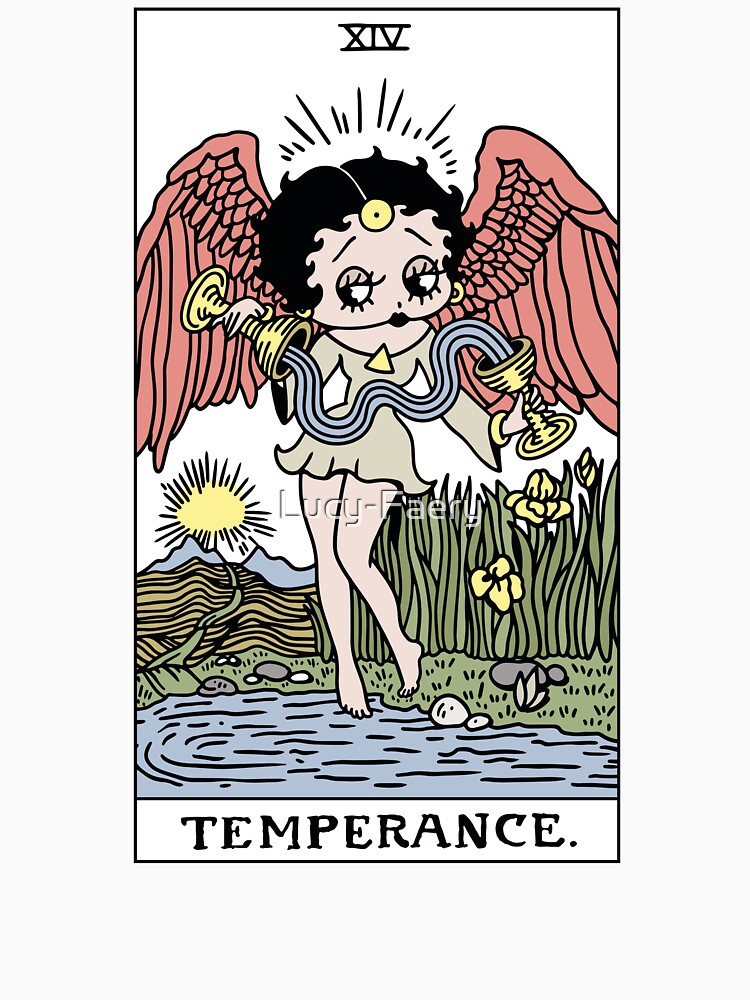 Thumbnail 7 of 7, Classic T-Shirt, Betty Boop Tarots: Temperance designed and sold by Lucy-Faery.