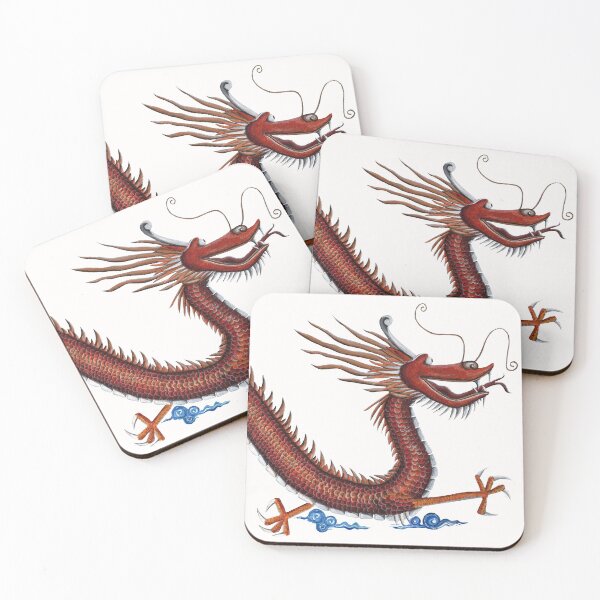 Item preview, Dragon, mystical chinese illustration designed and sold by Giana Tenius.