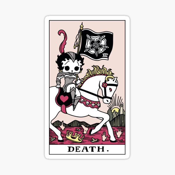 Betty Boop Tarots: Death Sticker