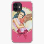 Blue Haired Elf And Her Galah Realistic Painting iPhone Case