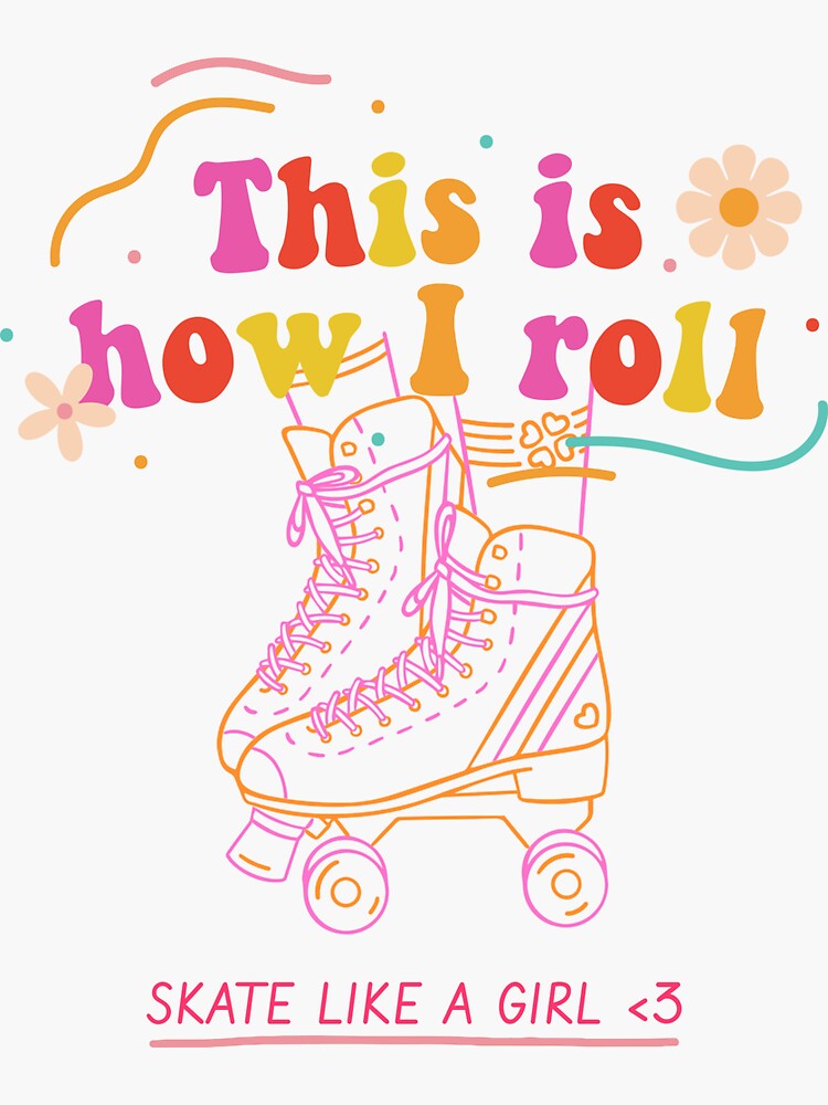 "Skate like a girl" Sticker for Sale by Hoetoons Redbubble