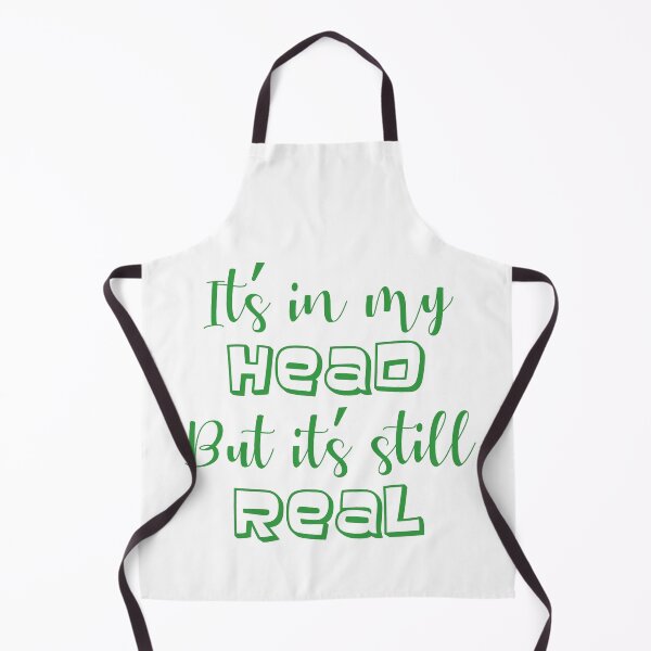Item preview, it's in my head but it's still real - green mental health awareness designed and sold by introvertcafe.