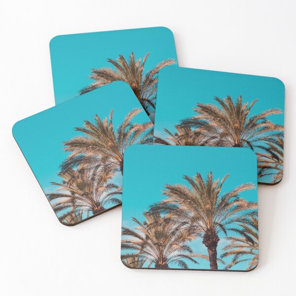 Item preview, Palm Trees Against a Sunny Blue Sky designed and sold by ArtEntwined.