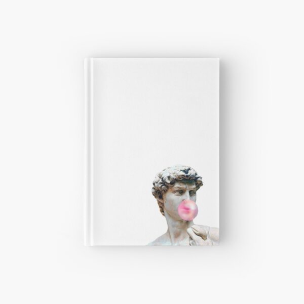 david blowing a bubble Hardcover Journal