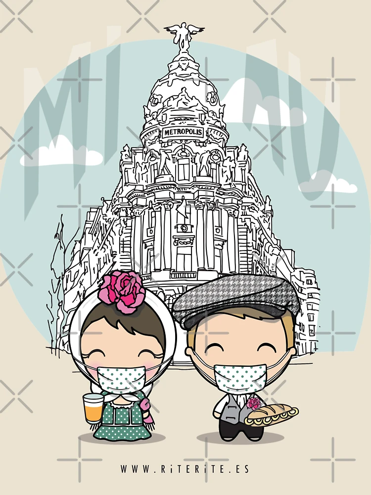 Imagen 4 de 4, Camiseta relajada con la obra Chulapos, diseñada y vendida por Rite-Rite.