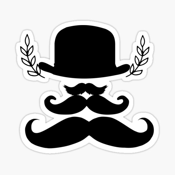 "mustaches" Sticker for Sale by batoot1 Redbubble