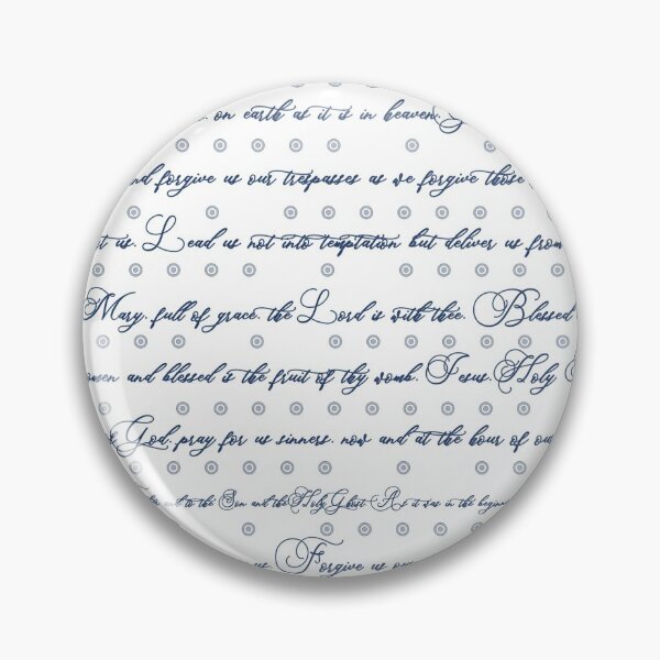 Item preview, Rosary Prayers -- Blue -- English designed and sold by OrateFratres.
