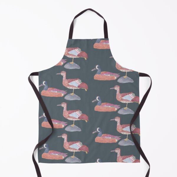 Item preview, Blue-winged Teal bird species watercolor art designed and sold by TheWaterBirds.