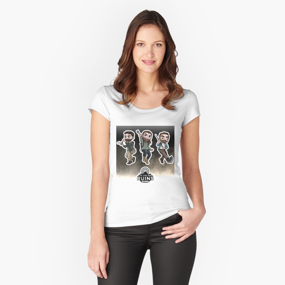 Item preview, Fitted Scoop T-Shirt designed and sold by Alifeinruins.