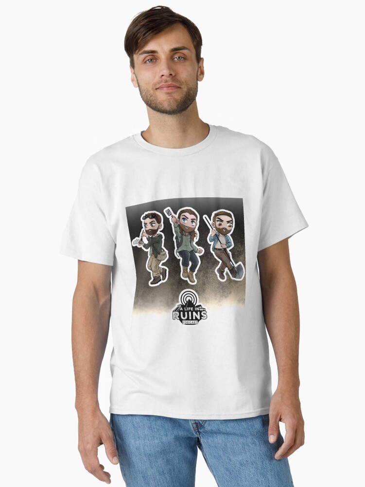 Thumbnail 2 of 7, Classic T-Shirt, A Life in Ruins Guys (Gradient) designed and sold by Alifeinruins.