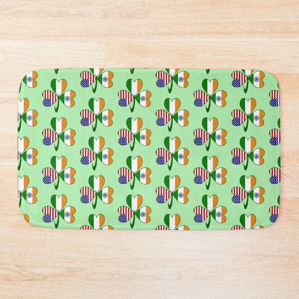 Item preview, India Ireland USA Shamrock Flags designed and sold by AuntieShoe.