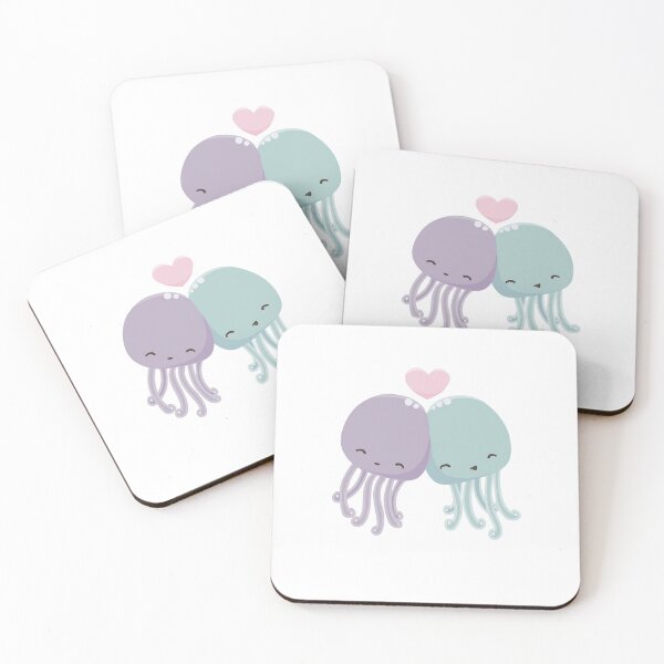 Item preview, Kawaii cute jellyfish love designed and sold by Mohu Store.