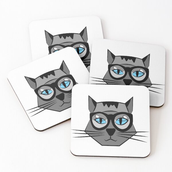 Item preview, Cat Wearing Glasses designed and sold by emhoteb.