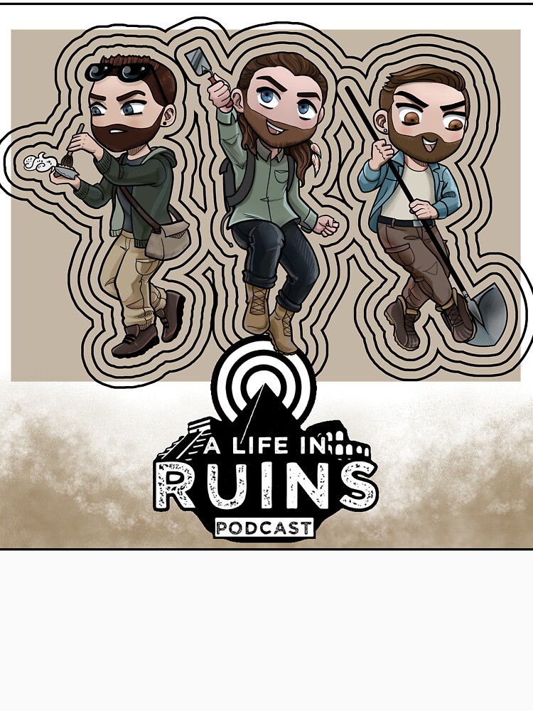 Thumbnail 7 of 7, Classic T-Shirt, A Life in Ruins Guys (Brown Gradient) designed and sold by Alifeinruins.