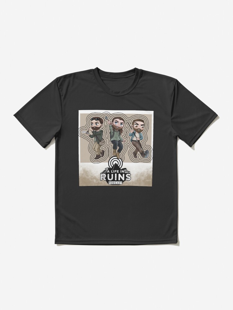 Thumbnail 2 of 7, Active T-Shirt, A Life in Ruins Guys (Brown Gradient) designed and sold by Alifeinruins.