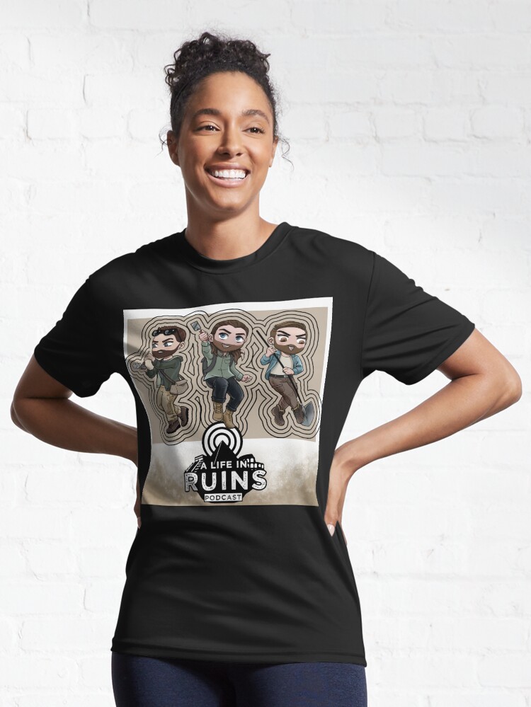 Thumbnail 6 of 7, Active T-Shirt, A Life in Ruins Guys (Brown Gradient) designed and sold by Alifeinruins.