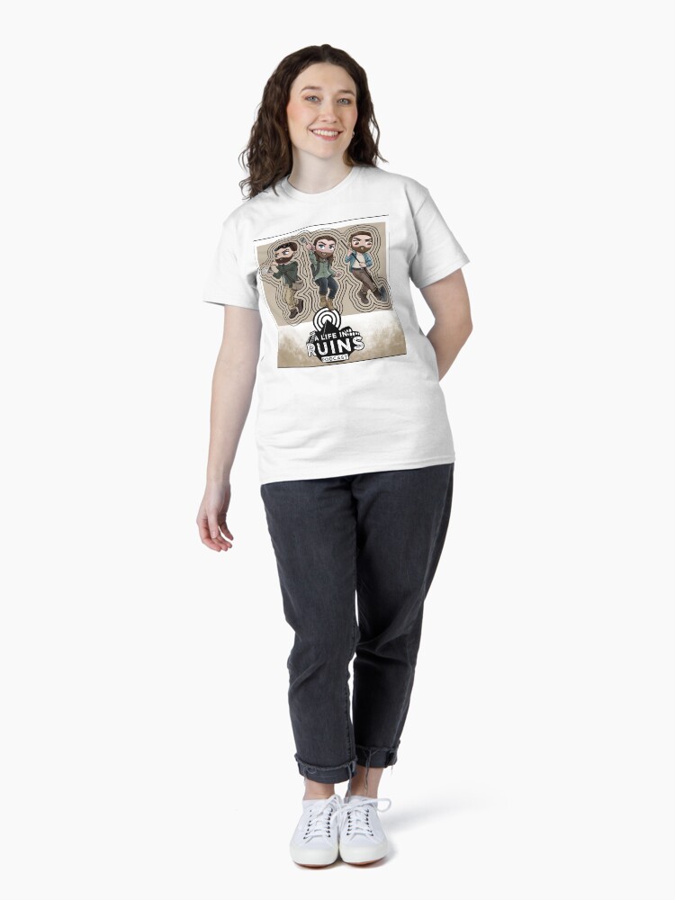 Thumbnail 4 of 7, Classic T-Shirt, A Life in Ruins Guys (Brown Gradient) designed and sold by Alifeinruins.