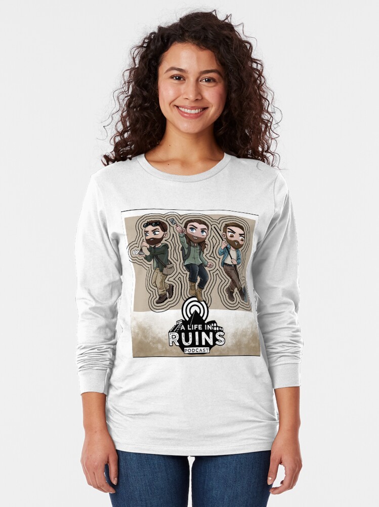 Thumbnail 2 of 5, Long Sleeve T-Shirt, A Life in Ruins Guys (Brown Gradient) designed and sold by Alifeinruins.