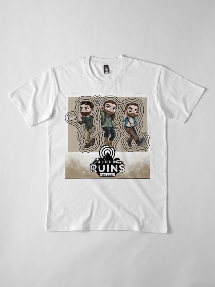 Thumbnail 4 of 6, Premium T-Shirt, A Life in Ruins Guys (Brown Gradient) designed and sold by Alifeinruins.
