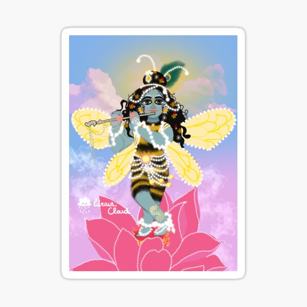 Bumblebee Krishna Sticker