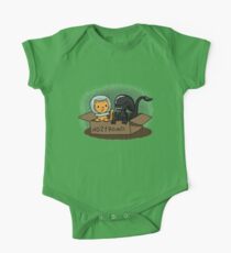 Kitten and Alien One Piece - Short Sleeve