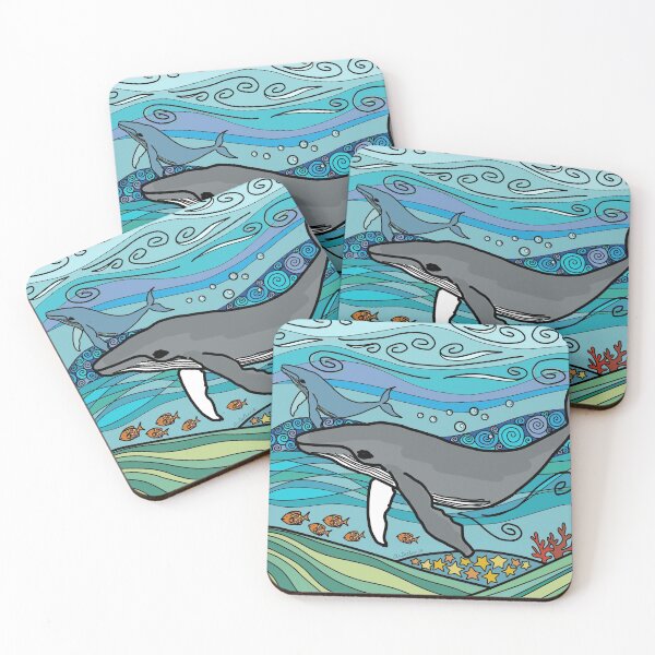 Item preview, Humpback whales designed and sold by ArteAnnie.