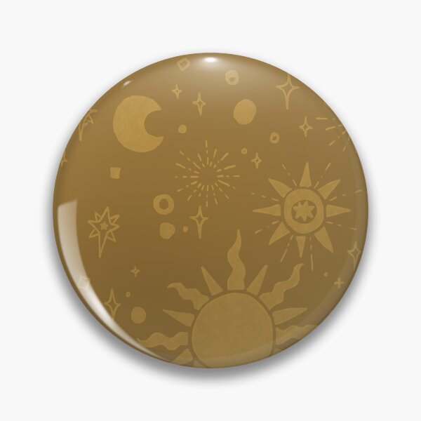 Item preview, Copy of Celestial Sun Moon Stars 90s Inspired - Brown & Gold designed and sold by TheCurioTable.