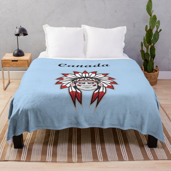 Item preview, Canadá Colorido Jefe Indio Nativo Americano Color Claro designed and sold by TinyStarCanada.