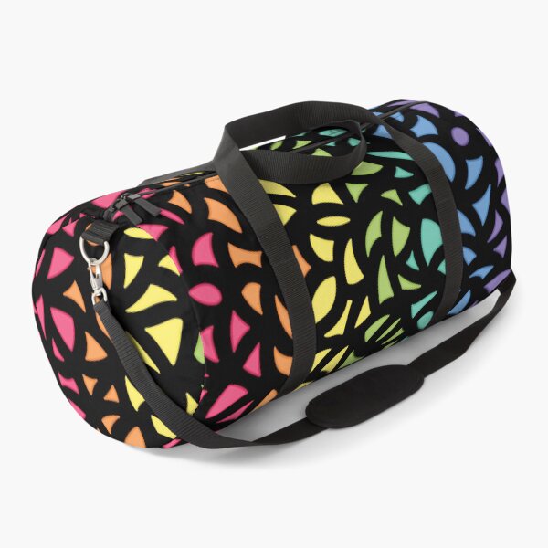 Small Rainbow Shapes Duffle Bag