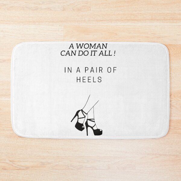 Item preview, a woman can do it all , in a pair of heels , t-shirt love woman  designed and sold by NOURnina.