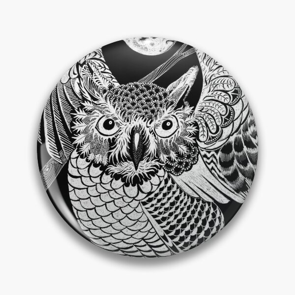 Item preview, Owl Positive (only visible on dark background) designed and sold by QuixoteRidge.