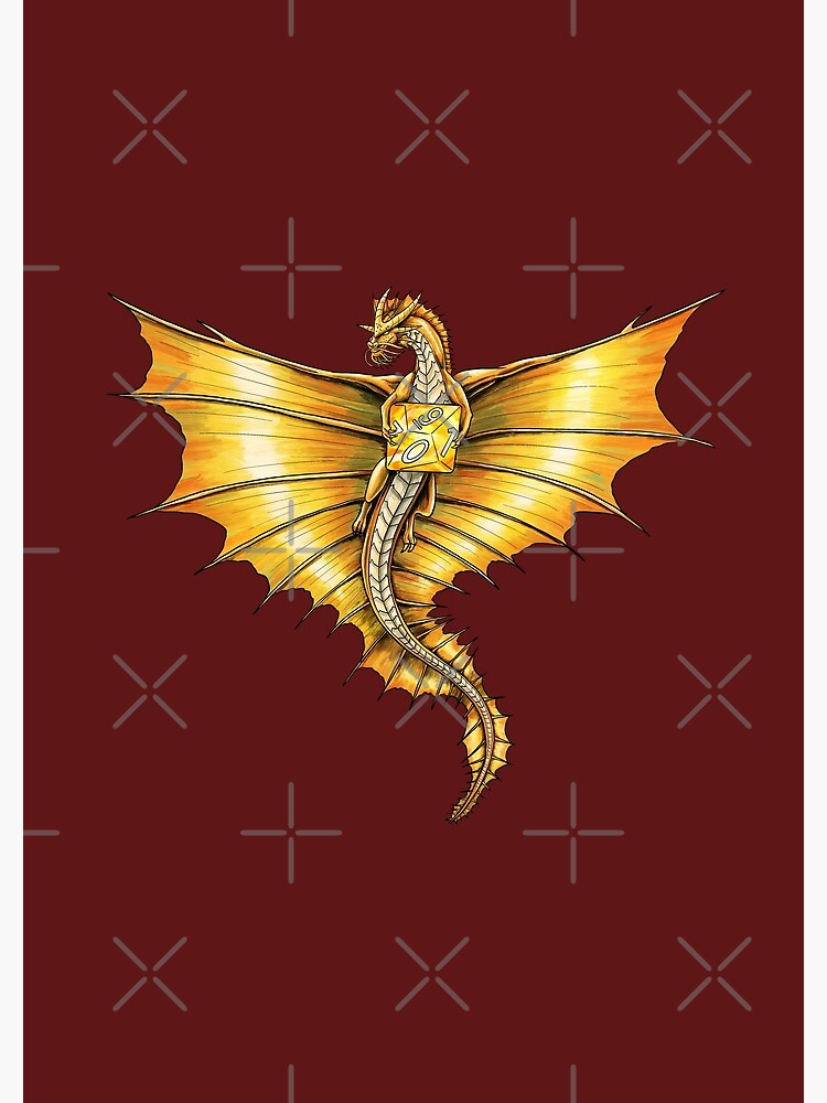 D&D Ancient Brass Dragon Poster for Sale by elgraphinx